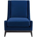 Confident Accent Upholstered Performance Velvet Lounge Chair
