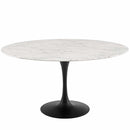 Lippa 60" Round Artificial Marble Dining Table