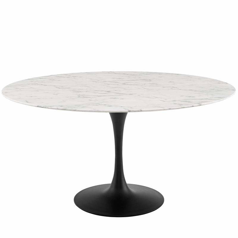 Lippa 60" Round Artificial Marble Dining Table