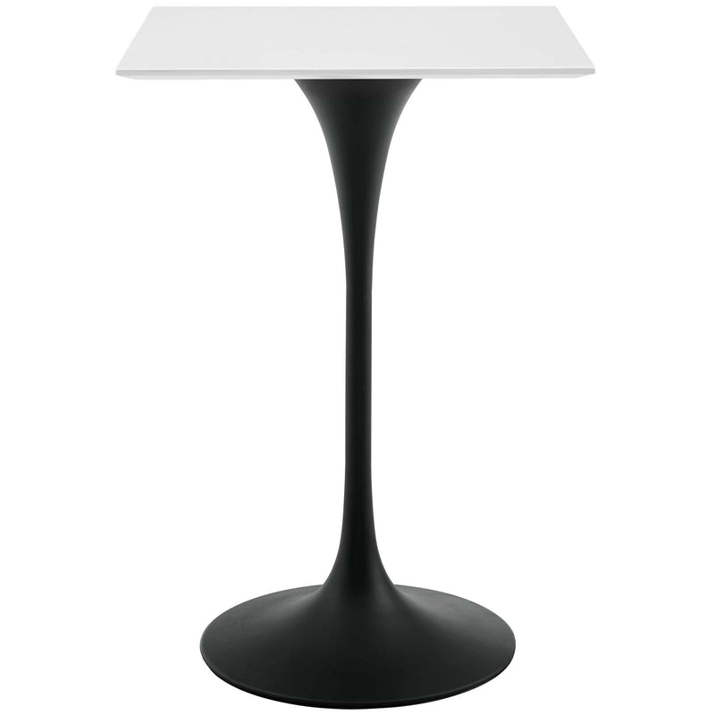 Lippa 28" Square Wood Top Bar Table