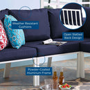 Riverside Outdoor Patio Aluminum Armless Chair