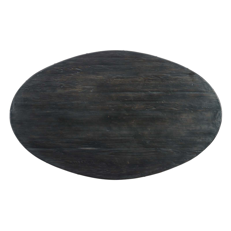 Drive 78" Oval Wood Top Dining Table