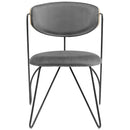 Prevail Black Frame Dining and Accent Performance Velvet Chair