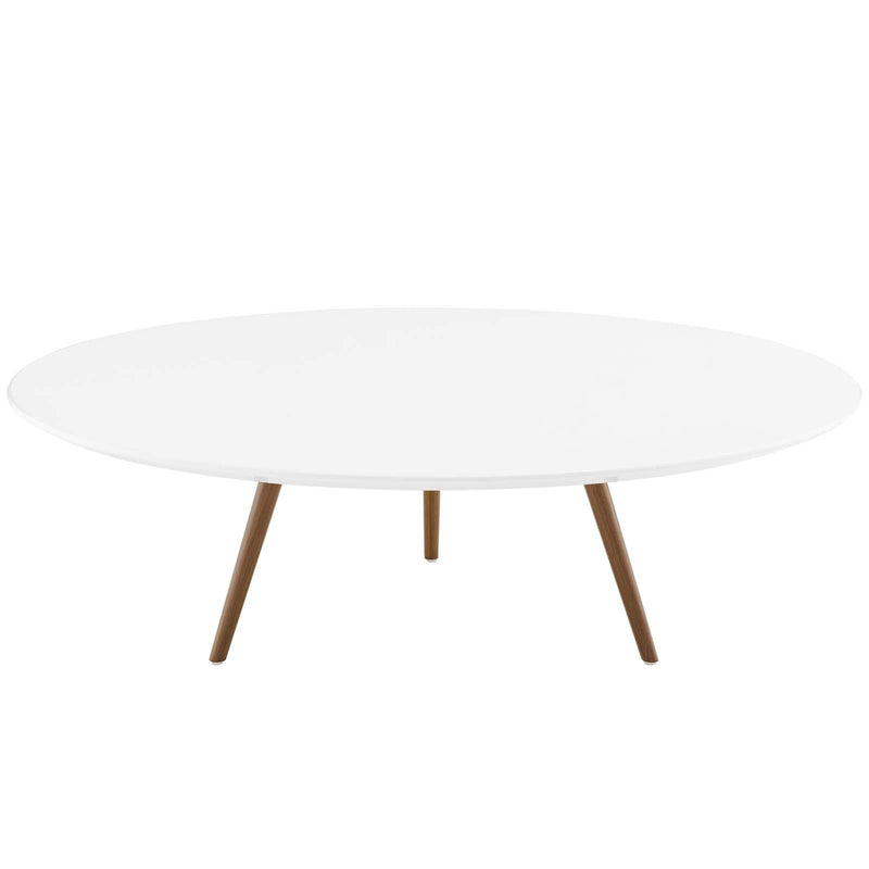 Lippa 47" Round Wood Top Coffee Table with Tripod Base