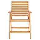 Hatteras Outdoor Patio Eucalyptus Wood Dining Armchair