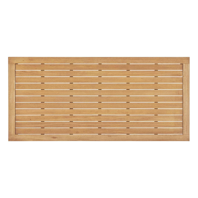 Viewscape 83" Outdoor Patio Ash Wood Dining Table