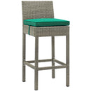 Conduit Outdoor Patio Wicker Rattan Bar Stool