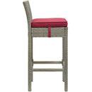 Conduit Bar Stool Outdoor Patio Wicker Rattan Set of 4