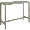 Conduit Outdoor Patio Wicker Rattan Large Bar Table