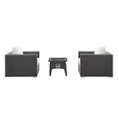 Convene 3 Piece Set Outdoor Patio with Fire Pit