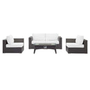 Convene 5 Piece Set Outdoor Patio with Fire Pit