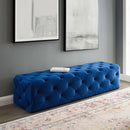 Amour 72" Tufted Button Entryway Performance Velvet Bench