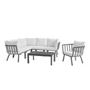Riverside 7 Piece Outdoor Patio Aluminum Set