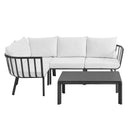 Riverside 5 Piece Outdoor Patio Aluminum Set