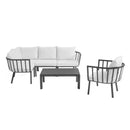 Riverside 6 Piece Outdoor Patio Aluminum Set