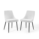 Viscount Upholstered Fabric Dining Chairs - Set of 2
