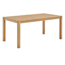 Farmstay 63" Rectangle Outdoor Patio Teak Wood Dining Table