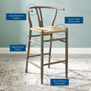 Amish Wood Bar Stool