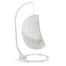 Hide Outdoor Patio Sunbrella� Swing Chair With Stand