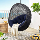 Encase Sunbrella� Fabric Swing Outdoor Patio Lounge Chair Without Stand