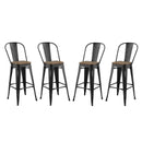 Promenade Bar Stool Metal Set of 4