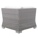 Conway Sunbrella� Outdoor Patio Wicker Rattan Corner Chair