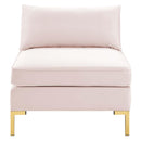 Ardent Performance Velvet Armless Chair