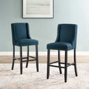 Baron Bar Stool Upholstered Fabric Set of 2