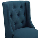 Baronet Tufted Button Upholstered Fabric Bar Stool