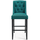 Baronet Tufted Button Upholstered Fabric Bar Stool