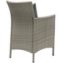 Conduit Outdoor Patio Wicker Rattan Dining Armchair Set of 4