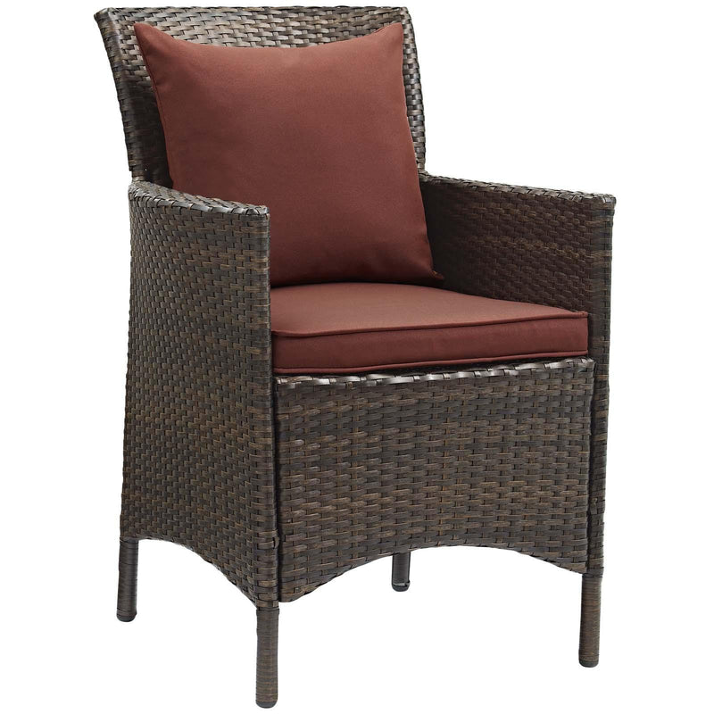 Conduit 5 Piece Outdoor Patio Wicker Rattan Set