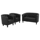 Prospect 3 Piece Upholstered Vinyl Set