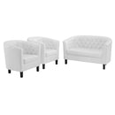 Prospect 3 Piece Upholstered Vinyl Set