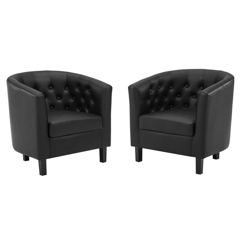 Prospect Upholstered Vinyl Armchair Set of 2