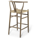 Amish Wood Bar Stool Set of 2