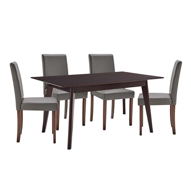 Prosper 5 Piece Faux Leather Dining Set