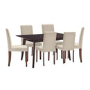 Prosper 7 Piece Upholstered Fabric Dining Set