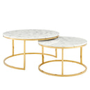 Ravenna Artificial Marble Nesting Coffee Table