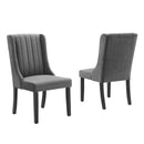 Renew Parsons Performance Velvet Dining Side Chairs - Set of 2