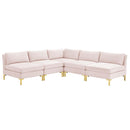 Ardent 5-Piece Performance Velvet Sectional Sofa