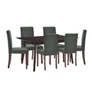 Prosper 7 Piece Upholstered Fabric Dining Set