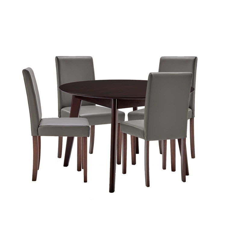 Prosper 5 Piece Faux Leather Dining Set