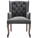 Realm French Vintage Dining Performance Velvet Armchair - Michael's Discount Furniture
