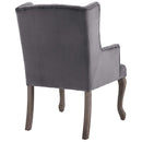 Realm French Vintage Dining Performance Velvet Armchair - Michael's Discount Furniture