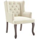 Realm French Vintage Dining Performance Velvet Armchair - Michael's Discount Furniture