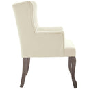 Realm French Vintage Dining Performance Velvet Armchair - Michael's Discount Furniture
