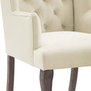 Realm French Vintage Dining Performance Velvet Armchair - Michael's Discount Furniture