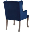 Realm French Vintage Dining Performance Velvet Armchair - Michael's Discount Furniture