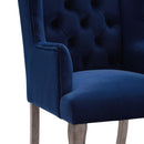 Realm French Vintage Dining Performance Velvet Armchair - Michael's Discount Furniture